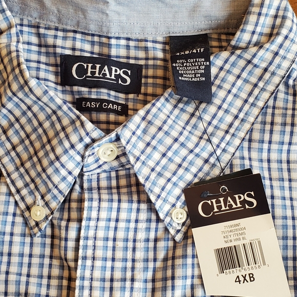 Chaps Mens Button Up Collared Shirt - Picture 2 of 3